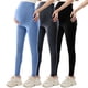 thumbnail image 1 of Amzcrzy 3PC Leggings premamá color liso por encima de la barriga clásicos largo completo cómodos suaves yoga ejercicio informal S-XL Gris, 1 of 7