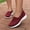Z01-Rouge, variante sur XIAQUJ Chaussures en Maille pour Femmes d'Extérieur Décontractées à Enfiler Semelles Confortables Chaussures de Course Sport Espadrilles Mode pour Femmes Kaki 8.5(40)