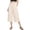 Beige, variant on Women's High Waisted Wide Leg Cropped Culottes Elastic Waist Casual Loose Pocket Pants