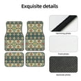 thumbnail image 4 of Pofeuu Traditional Tribal Aztec1 Print Car Foot Mat Set of 4 Pieces - All-Weather Full Set Floor Mats for Cars Trucks SUVs, 4 of 7