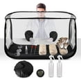 thumbnail image 1 of Large Still Air Box Mushroom Grow Tent - 38x20x25 Inch Black Transparent Plastic, 1 of 7