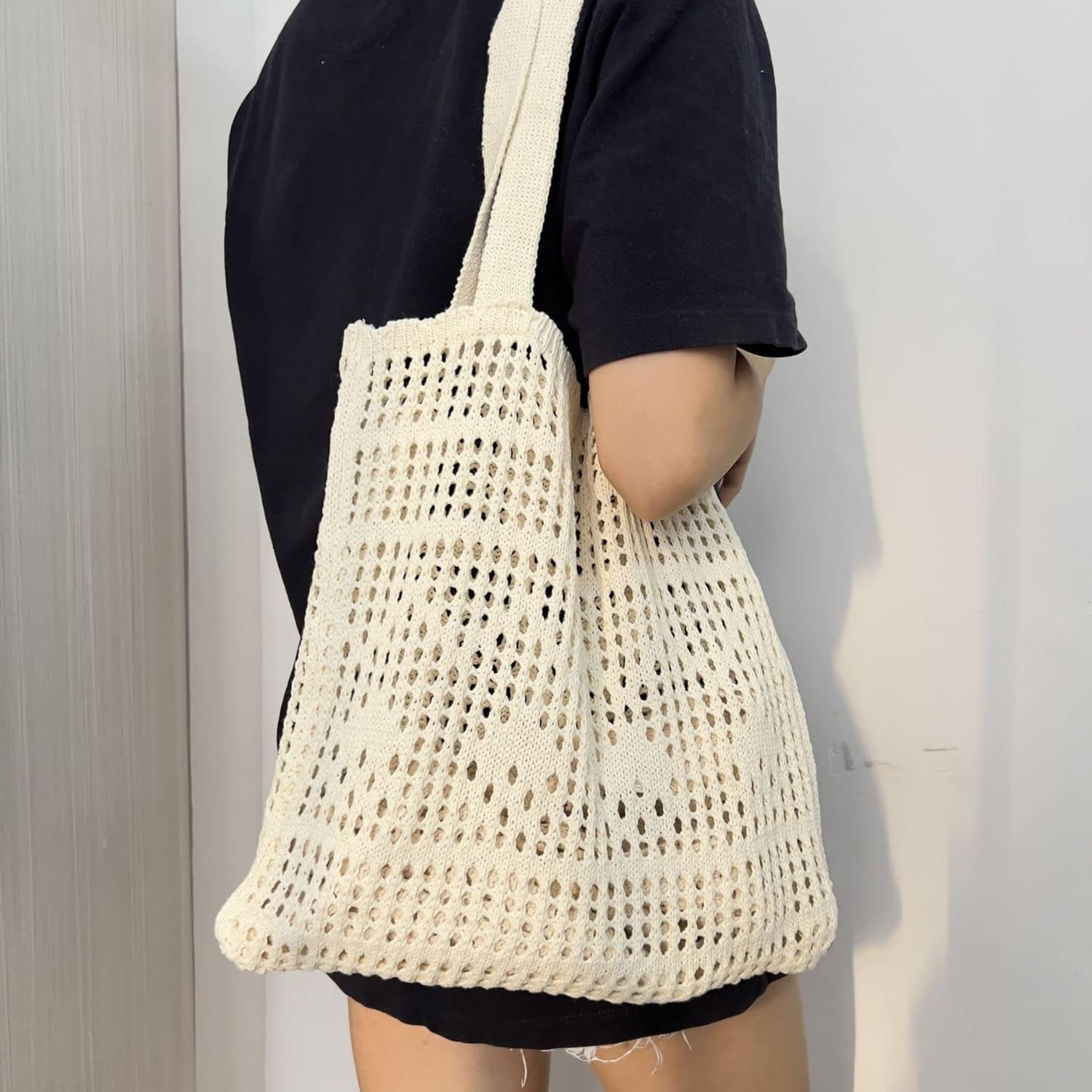 Kukuzhu Fairy Tote Bag Aesthetic Tote Bag Y2k Bag Tote Bag Aesthetic Y2k Crochet Tote Bag Aesthetic