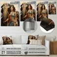 thumbnail image 4 of Designart "Rajasthan Royalty Indian Art painting" Portrait Metal Wall Art, 4 of 5