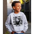 thumbnail image 3 of Eagles Sports Unisex Sweatshirt for Adults, Teens, & Kids School Sports Team Pride Sweater Gray Sweatshirt Youth XS, 3 of 5