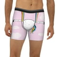 thumbnail image 2 of Cauagu Aerial Yoga for Unicorn Print Men's Boxer Briefs, Funny & Cute Underwear Elastic Waistband Briefs Ideal Gift for Men,1-Pack, 2 of 7