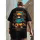 thumbnail image 3 of Camiseta holgada de algodón de manga corta para hombre, ropa de calle Harajuku con estampado de dibujos animados, Hip Hop, talla grande 5XL, 3 of 5
