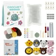 thumbnail image 4 of 8Pcs Crochet Kit for Beginners Complete Crochet Knitting Kit Adorable Animal Crochet Starter Pack with Yarn Stuffing Keychain DIY Crochet Craft Kit with Step-by-Step Video for Adults Kids, 4 of 11