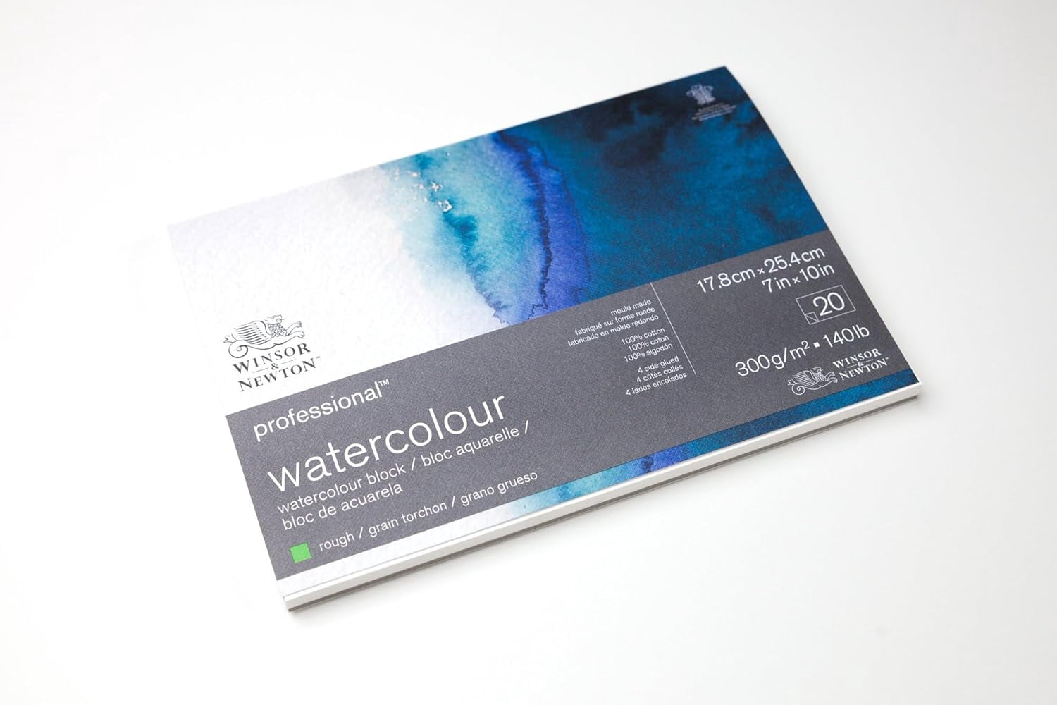 Winsor & Newton Professional Watercolour Paper Block, Cold Press, 10" x 14"