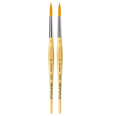 da Vinci JUNIOR Synthetics Student Brush Synthetic Tempera Round Series 303 Size 12 Pack of 2