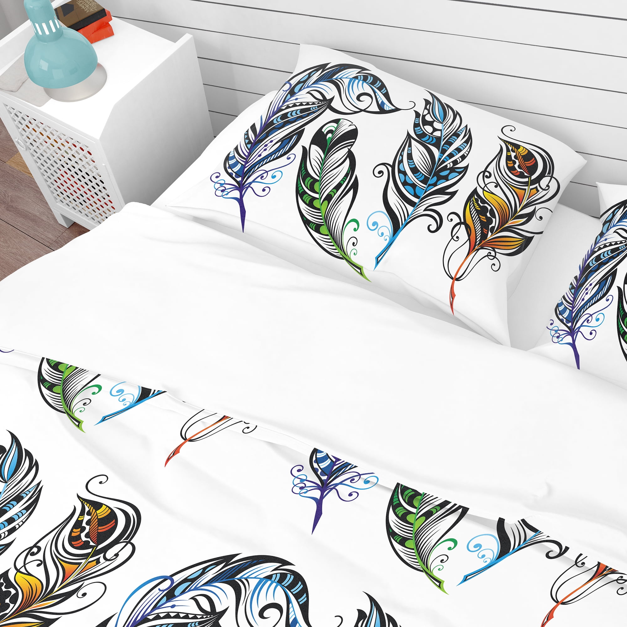 Designart 'Feathers' Southwestern Duvet Cover Set