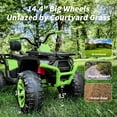 thumbnail image 5 of Hikiddo Kids ATV 4-Wheeler, 24 Volt 4WD Ride On Toys for Big Kids w/ 2 Seater, 4x200W Motor, 5.6Mph Max Speed -Green, 5 of 9