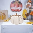thumbnail image 2 of Daiosportswear Fall Decorative Pumpkin Shaped Throw Pillow, Soft Polyester Cushion, 7.9x5.9in, Halloween Party Home office Decor, Realistic Detail, Polypropylene Cotton Stuffed, Gift Idea, 2 of 7