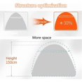 thumbnail image 4 of Mosquito net for bed, portable foldable mosquito net, fine mesh, protection for sleep, suitable for Queen 120200cm A, 4 of 5