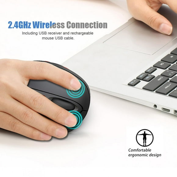 Ergonomics Design Plug And Play Optical USB Mouse, 2.4G Wireless Mouse, For