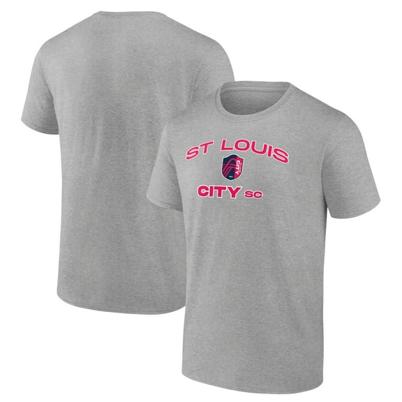 Men's Heather Gray St. Louis City SC Heart and Soul T-Shirt