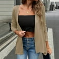 thumbnail image 2 of Samickarr Bolero Shrugs Cardigan for Women Open Front Long Sleeve Casual Loose Solid Color Coats, 2 of 9