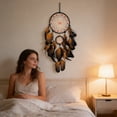 thumbnail image 5 of Dream Catcher with Luminous Beads & Feathers - Handmade Wall Hanging Ornament for Bedroom, Living Room, and Boho Home Decor, Festival Gift for Adults &, 5 of 6