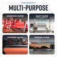 thumbnail image 3 of Bryco Goods 24 Inch Paper Roll Dispenser and Cutter, Wall Mountable & Non-Slip Tabletop, Heavy-Duty Steel Frame &acirc; Kraft, Butcher, Freezer, Wrapping Paper, 3 of 9