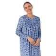 thumbnail image 5 of Aria Women’s Long Sleeve Strech Velour 44" Sleepwear Gown, Sizes S-4X, 5 of 6