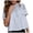 Light Blue, variant on Women Lace-Detail Flared Blouse Short-Sleeve Crew Neck Lace Poplin Mesh Swing Top Elegant Loose Intricate Back Design (Black, M)