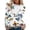 White, variant on My Items Shirts for Women Women's Long Sleeve Shirts Womens Long Sleeve Tops Casual Blouse Crew Neck Shirts Tunic Basic Floral Printed Tee Shirts M