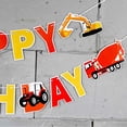 thumbnail image 4 of Vehículo de ingeniería Feliz cumpleaños Carta Bandera Feliz cumpleaños Fiesta Feliz cumpleaños Bandera colorida Excavadora 7 vehículos Tirar de la cinta de la bandera ANGGREK  Otros, 4 of 6