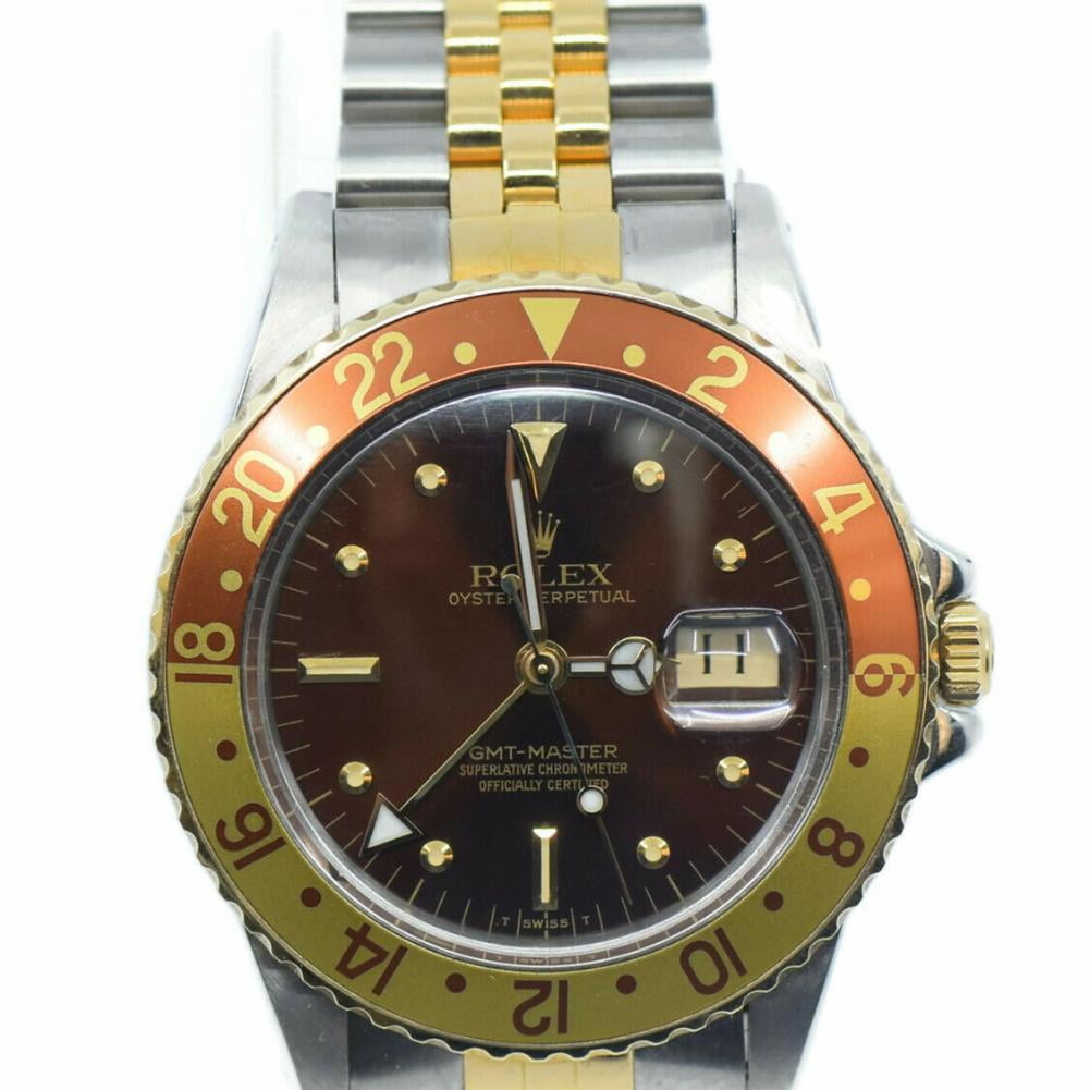 Pre-Owned Rolex Gmt Master 16753 Steel Watch (Certified Authentic \u0026  Warranty) - Walmart.com
