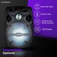 thumbnail image 4 of Parlante Audiobox ABX-82S Woofer de 8" 1100W Bluetooth LED, 4 of 6