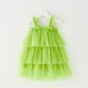 thumbnail image 4 of Odeerbi Las Niñas de Verano de Tul Escalonada Vestido de Flores Correa Tutu Vestido Sin Mangas Tirante de Malla Vestido, 4 of 6
