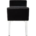 thumbnail image 5 of Kristopher Black Velvet Bench - Nailhead Trim, Acrylic Legs, 5 of 8