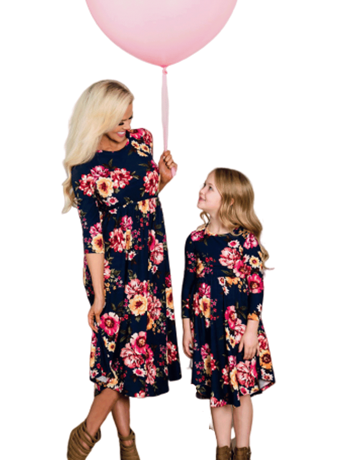 Wallarenea Family Dress Mother and Daughter Matching Girls Daughter