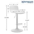 Kitchen Bar Stools Height Adjustable Swivel PP Stool with PU Padded