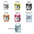 thumbnail image 3 of Small Metal Electronic Creative Cute Round Table Clock Mini Alarm Clock Digital Quartz Clock YELLOW, 3 of 8