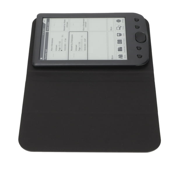 Ebook Reader, 6inch 800x 600 Resolution HD Ink Screen E Reader 8GB Storage 512MB Ereader Devices With Protective Case Navigation Mechanical Buttons For Reading