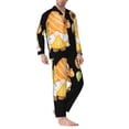 thumbnail image 2 of Lsque Sunflower Gnomes 5 Pattern Long Sleeve Pajama Set for Men - Soft 2-Piece Sleepwear and Loungewear Set with Pockets, Comfy Nightwear-X-Large, 2 of 7