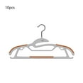 thumbnail image 2 of 10 Pack Non-Slip Plastic Hangers with Shoulder Guards | Space-Saving Design for Wet or Dry Clothes | Windproof Hooks for Ties & Suspenders, 2 of 6