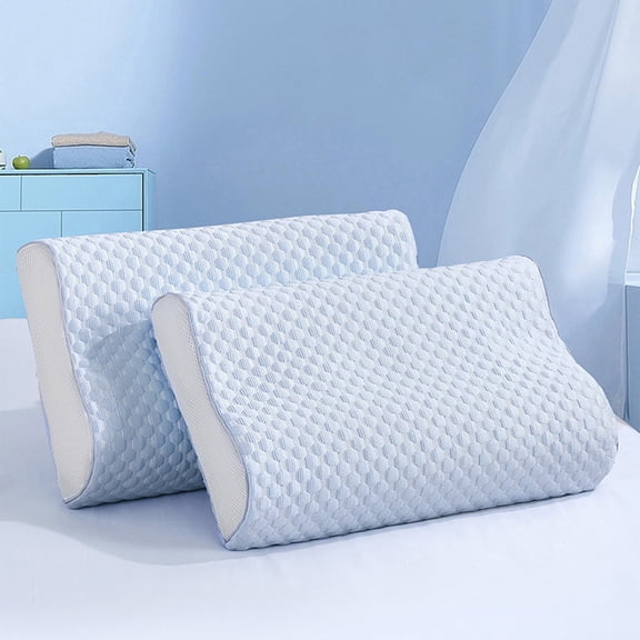 Replacement Pillow Case for Contour Pillow,Zippered Pillow Cover for Memory Foam Neck Pillow,Soft Cotton Pillow Protector for Neck Cervical Pillow,Latex Pillow