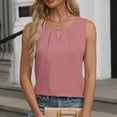 thumbnail image 2 of Basic Camisole For Women Tanks Tops Business 2025 Loose Dressy Work Shirt Summer Sleeveless Casual Shirts, 2 of 7