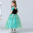 thumbnail image 3 of HAWEE Robe de Princesse pour Filles Costume d'Anna - Robe de Fête d'Anniversaire Halloween, 3 of 7
