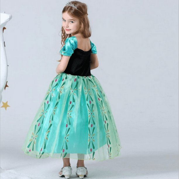 HAWEE Girls Princess Dress Anna Costume Birthday Party Halloween Fancy Dress