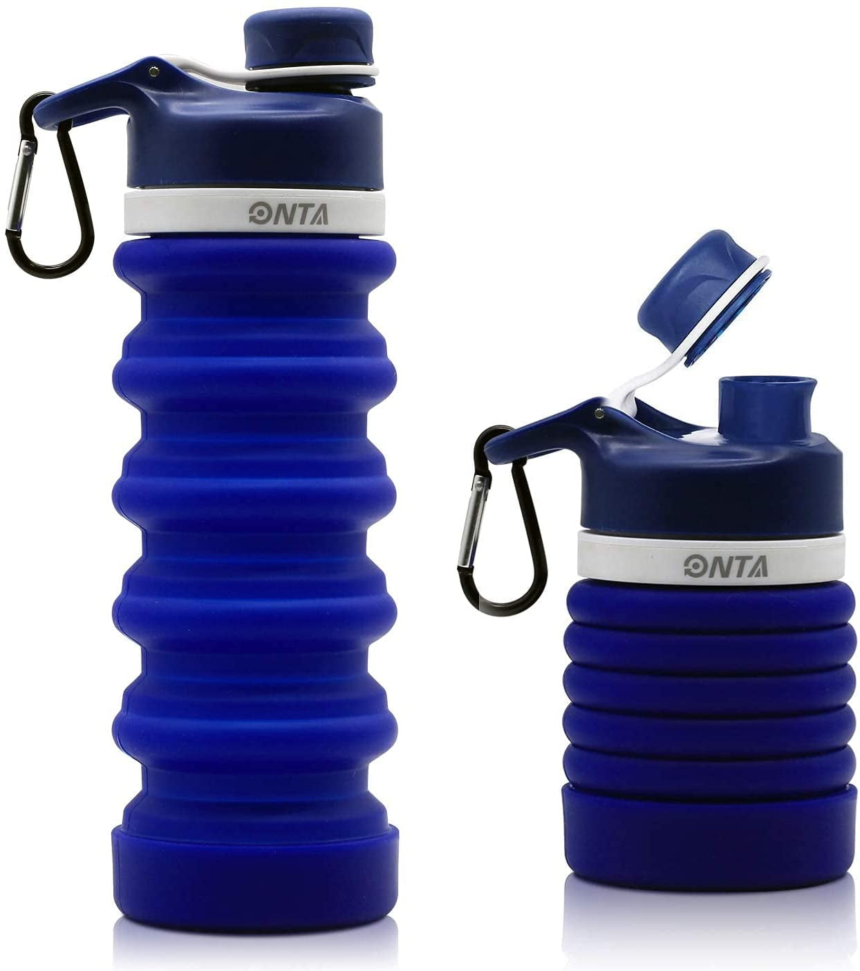 ONTA Collapsible Water Bottle BPA Free Silicone Foldable Water Bottle
