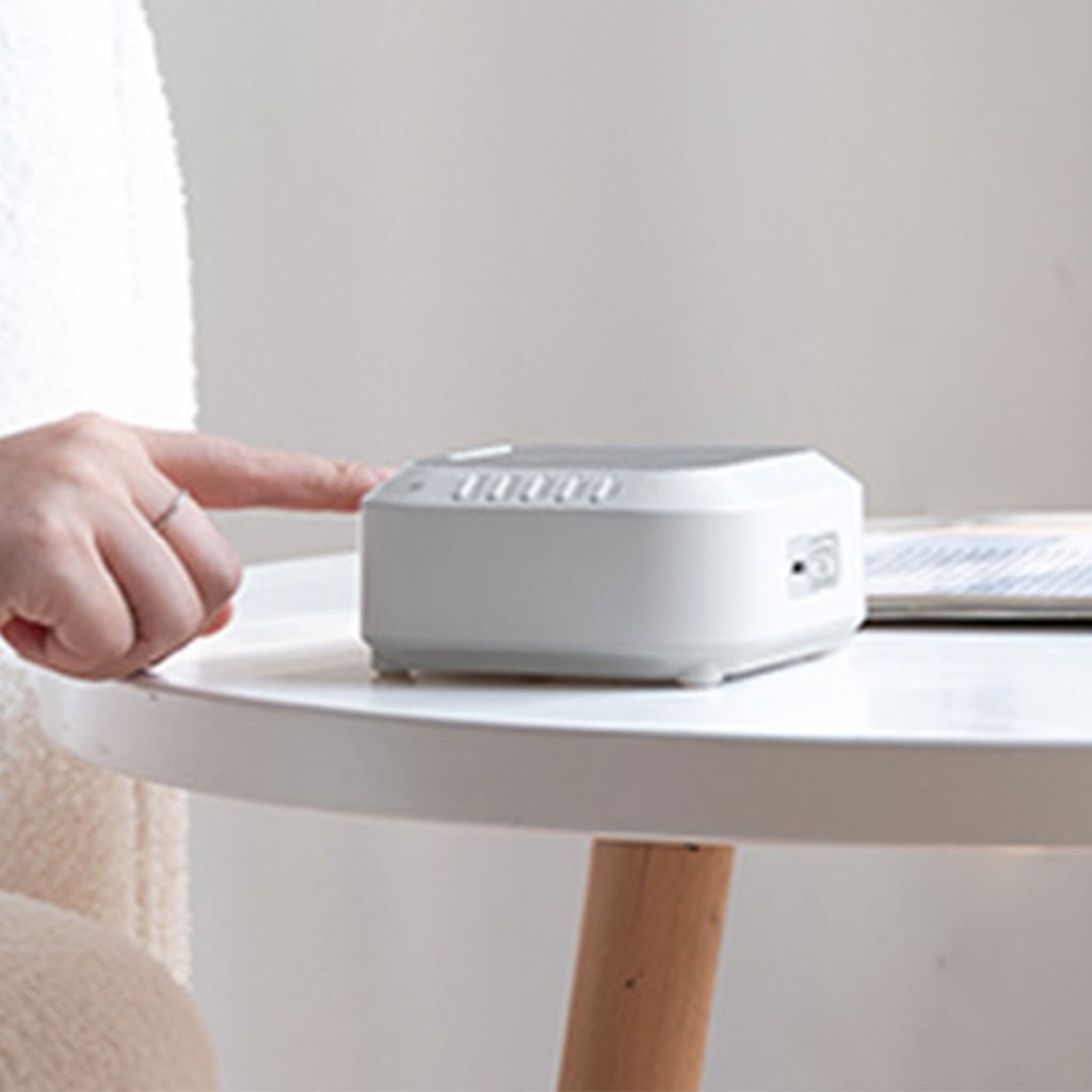 Zeiwohndc Portable White Noise Lamp Sleep Therapy Device Adjustable Timer Rechargeable