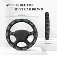 thumbnail image 4 of KLL Car Steering Wheel Cover, Universal 15 inch, Soft Elastic and Comfortable,Car Accessories Decorations-Forest Meditating Tiger, 4 of 7