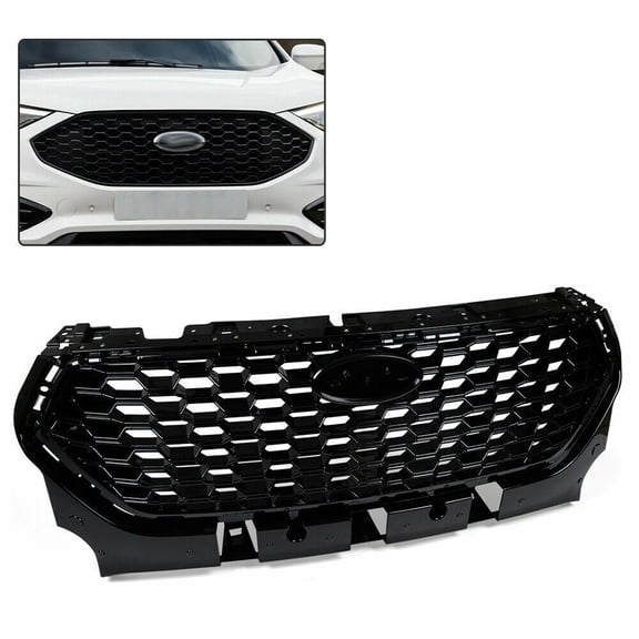 FIT FOR 2017 2018 FORD ESCAPE KUGA FRONT GRILL GLOSS UPPER HONEYCOMB GRILLE NEW