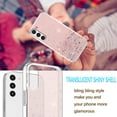 thumbnail image 3 of Compatible with Samsung Galaxy S23 Plus Case Cute Glitter Clear Sparkly Cases Shockproof Samsung S23 Plus Phone Case for Women Girls Silicone Slim Bling Galaxy S23 Plus Case (Pink), 3 of 7