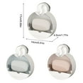 thumbnail image 5 of Detachable Suction Soap Dish Flips Cover Soap Box Wall Mounted No Hole Required, 5 of 12