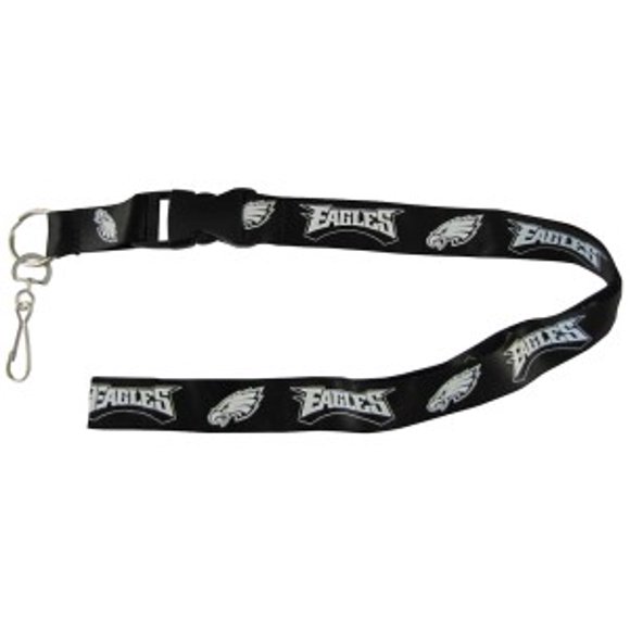 Philadelphia Eagles Breakaway Lanyard with Key Ring - Blackout
