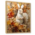 thumbnail image 2 of Designart "Beige Squirrel Minimalist Art" Animals Squirrel Floater Framed Canvas Prints, 2 of 5