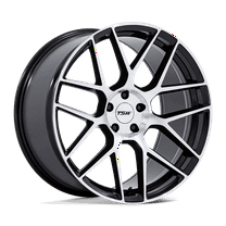 TSW Flow Formed Aluminum Wheel TW002 17x8 5x112 G-BLK-MCH 35mm, TW002BD17805735