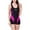 002 Hot Pink, variant on Hvot&aat Women's Conservative Boyleg One Piece Swimsuit Athletic Bathing Suit with Shorts Full Coverage Swimwear